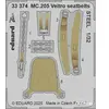 Eduard MC.205 Veltro seatbelts STEEL ITALERI 1/323933374  - Pièces photodécoupées - usage général