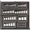 Rechtecke Gravierschablone- 1:72e - Eduard Accessories