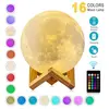 Lampe Lune 3D Tactile Veilleuses Enfant Lampe de chevet USB Rechargeab...