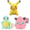 Set de 3 pièces Peluche Pokémon Pikachu Jigglypuff Squirtle 20-25 cm