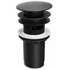 Ravak Garnitures de vidage - Bonde refermable, ClickClack, noir mat X0...