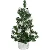 Arbre décoré argenté 25 cm