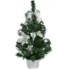 Arbre décoré argenté 50 cm