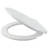Alcadrain Toiletzittingen - Abattant WC Basic antibactérien, blanc A65...
