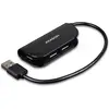 Axagon HUE-X4B USB 2.0 480Mbit/s Noir hub & concentrateur - Hubs & concentrateurs (USB 2.0, USB 2.0, 480 Mbit/s, Noir, 0,2 m, USB)