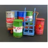 Plus Model Metal Barrels With Handcarts - 1:35e