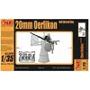 CMK/Czech Master Kits Maquette Oerlikon 20mm AA Gun WWII  1/35  - CMK Maquette militaire  - CMKRA045