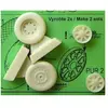 CMK/Czech Master Kits Roues de Vought F4U Corsair (pour maquettes Hasegawa et Tamiya)   1/48 CMQ48097  - CMK Roues d'avions