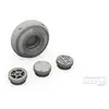 CMK/Czech Master Kits Accessoire DH.82 Tiger Moth Mainwheels et Tailskid avec roue  1/48 7244413  - CMK Kit de superdétail pour avions