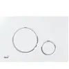 Alca - drain Thin - Commande affleurante, blanc/chrome brillant M770