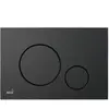 Alca Plaque de déclenchement double touche, Noir Mat (M678)