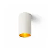 Spot de plafond tuba blanc mat/or 230V GU10 35W