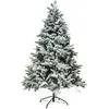 DECOLED Sapin de Noël artificiel blanc, 180 cm, épicéa Flocage avec ai...