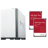 NAS Synology DiskStation DS223j + 2 disques durs WD Red Plus de 4 To