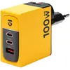 Chargeur mural GaN jaune USB-C 100W plus USB 60W Tactical Noir / Jaune