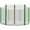 Aga Filet de protection 250 cm pour 6 poteaux Filet noir / Vert foncé