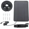 FLAMMKRAFT Panneau Solaire 10w 5v Usb Noir Pour Caméra De Sécurité, Té...