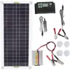 FLAMMKRAFT Kit De Panneau Solaire 30w Avec Onduleur 220v Et Chargeur B...