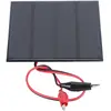 FLAMMKRAFT Panneau Solaire 2w 6v Avec Pinces Pour Chargeur Diy De Joue...