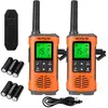 Retevis RT45P Talkie Walkie, Etanche IP67, PMR446,16 Canaux,VOX,Lampe de Poche LED, Alarme SOS,CTCSS/DCS,pour Activités de Plein