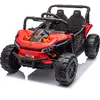 BENEO Voiture électrique UTV Small 12V, rouge, propulsion arrière, bat...