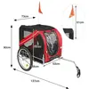 Remorque Vélo Pliable pour Chien Animaux YIS - Noir/Rouge - 40 kg max ...