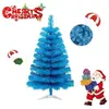 Sapin de Noël Artificiel - Bleu Ciel - 60 cm - Support Robuste - Décor...