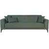 Canapé convertible HENRY - Tissu vert foncé