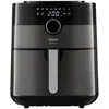 Arzum - AR2074-G Friteuse à air chaud 6 l fonction minuteur, protection contre la surchauffe argent, noir