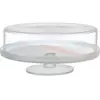 Dôme à gâteaux transparent avec base rose Pigmento - Nude Glass