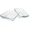 Pasabahce Lot 2 plats rectangulaires PREX verre 25 et 31 cm Absolument Maison