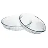 Borcam 2 moules à tartes rond Prex verre Ø26 cm et Ø32 cm Absolument Maison