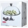 WADIGA Présentoir à gâteau sur pied 32 cm et sa cloche en verre Pasabahce