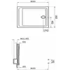 Receveur de douche ARKITEKT carré 90x90cm antidérapant - VITRA - 5806L...
