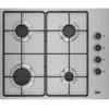 BEKO HIGG64123SX - Table de cuisson Gaz - 4 zones - 7900 W - Inox