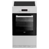 Cuisiniere induction Beko FSM58301WC - 3 feux - 0,92 kwh/cycle - 50cm