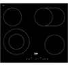 Beko - table de cuisson vitrocéramique 60cm 4 feux 6900w noir - hic64403t TU