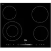 Beko - table de cuisson vitrocéramique 4 feux 6700w noir - hic64502t TU
