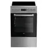 Beko FSM57300GX, Cuisinière, Acier inoxydable, Rotatif, Toucher, En ha...