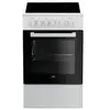 Cuisinières vitrocéramique : Beko FSS57000GW
