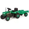 Tracteur à pédales - Dolu - Avec remorque - Vert - Pour enfants à partir de 3 ans - Mixte