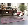 Wecon Home Tapis plat motif vintage rouge et noir pour une déco bohème 230x160