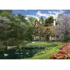 Perre / Anatolian Puzzle 3000 pièces : Cottage au bord du lac au printemps