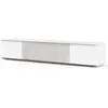 Meuble TV SONOROUS Studio STA 200 Blanc-Gris Porte Textile
