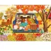 Puzzle 1000 pièces : Chien dans la voiture