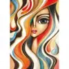 Puzzle 1000 pièces : Fille aux cheveux ondulés