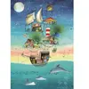 Magnolia Puzzle 1000 pièces : De la Mer au Ciel - Nihal Çifter - Edition Spéciale