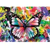 Puzzle 1000 pièces - Magnolia - Papillon coloré - Animaux - Adulte - Blanc