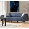 MENZZO Atelier del Sofa - Canapé 3 places Petra 3 bleu - 212x86x69 cm T.U