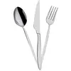 MIOLI Set ménagère 24 pièces Lexi Acier inoxydable Argent TU